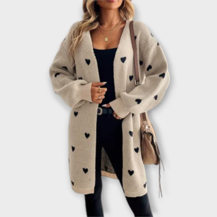 Lumeva - Cardigan s vzorem srdce