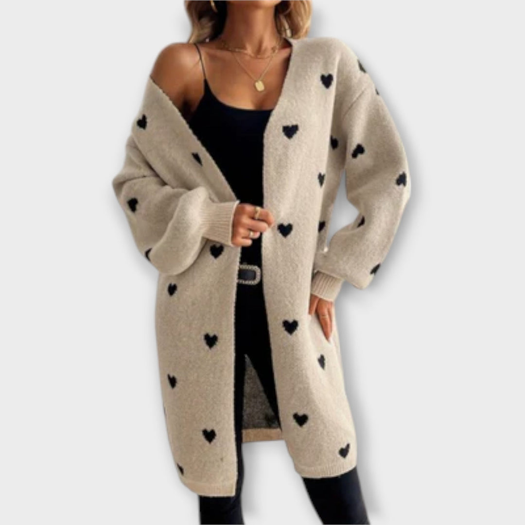Lumeva - Cardigan s vzorem srdce